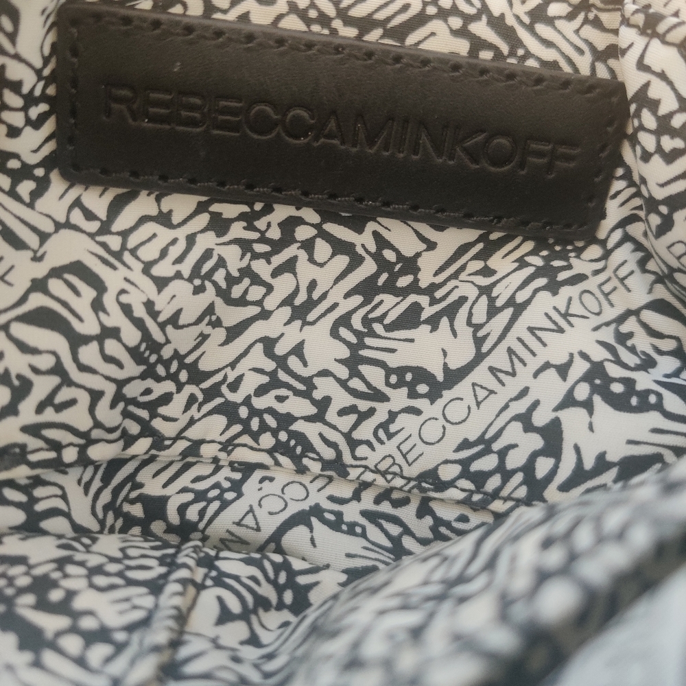 Rebecca Minkoff White Zebra Print Ponyhair Bag euc Black Cross Body Bag - Picture 3 of 10